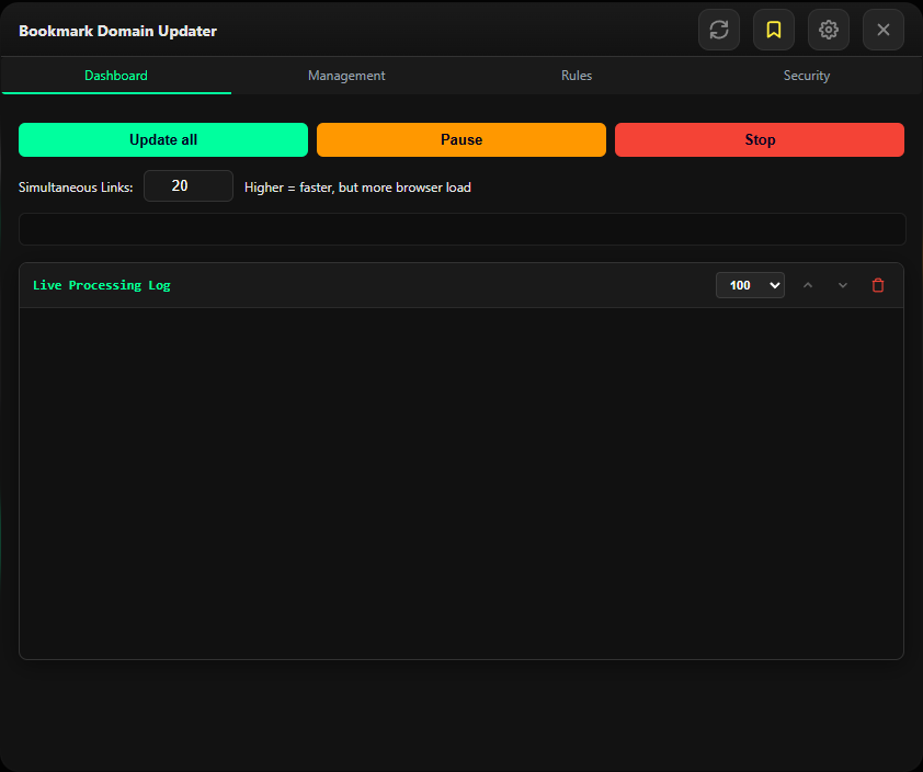 Bookmark Domain Updater Screenshot